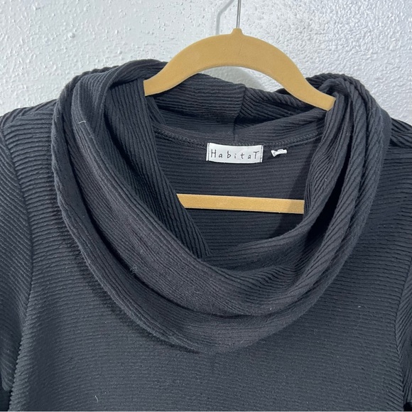 Habitat 100% cotton black tunic dress size xs - Picture 6 of 8